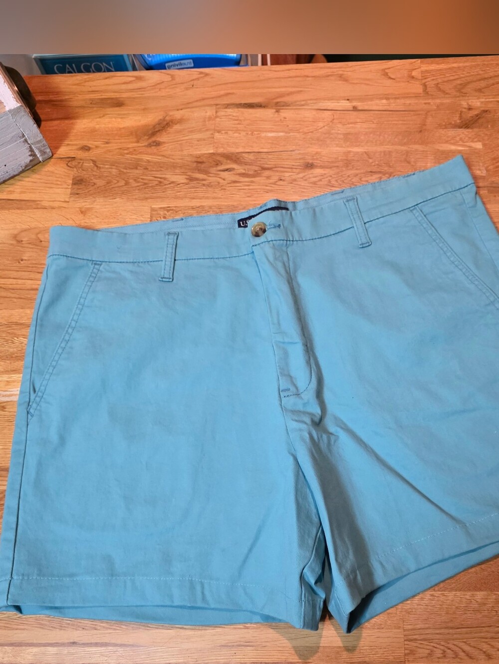 Men's 38 US Polo Assn Activate/Stretch Shorts - 5" Drop - Green